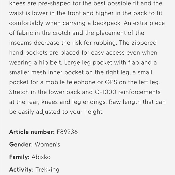 Fjall raven pants *please read add for important sizing info* - Picture 7 of 7